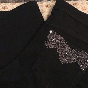 Stretchy black jeans